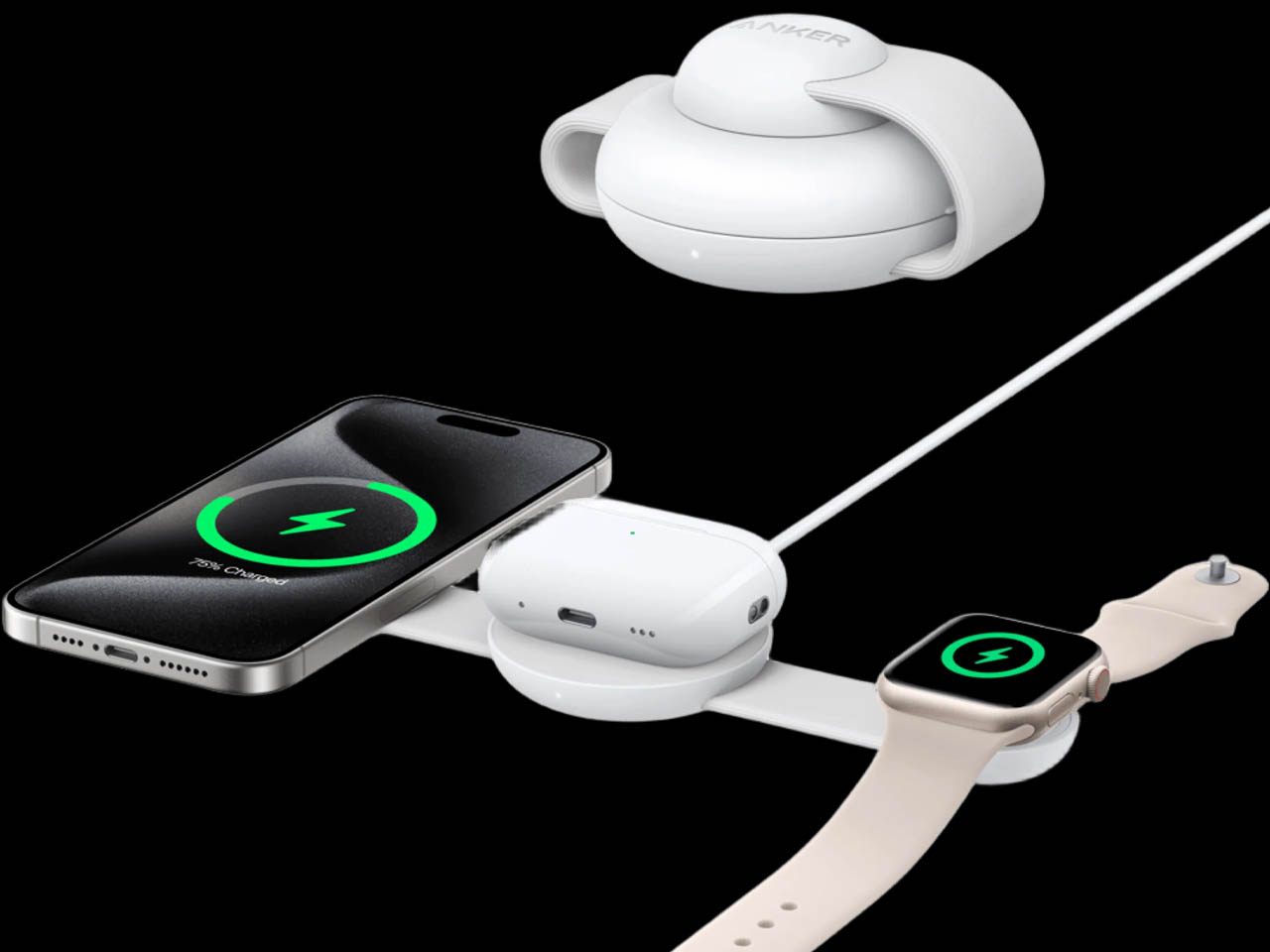 fold，Wireless charging，portable，Anker MagGo，