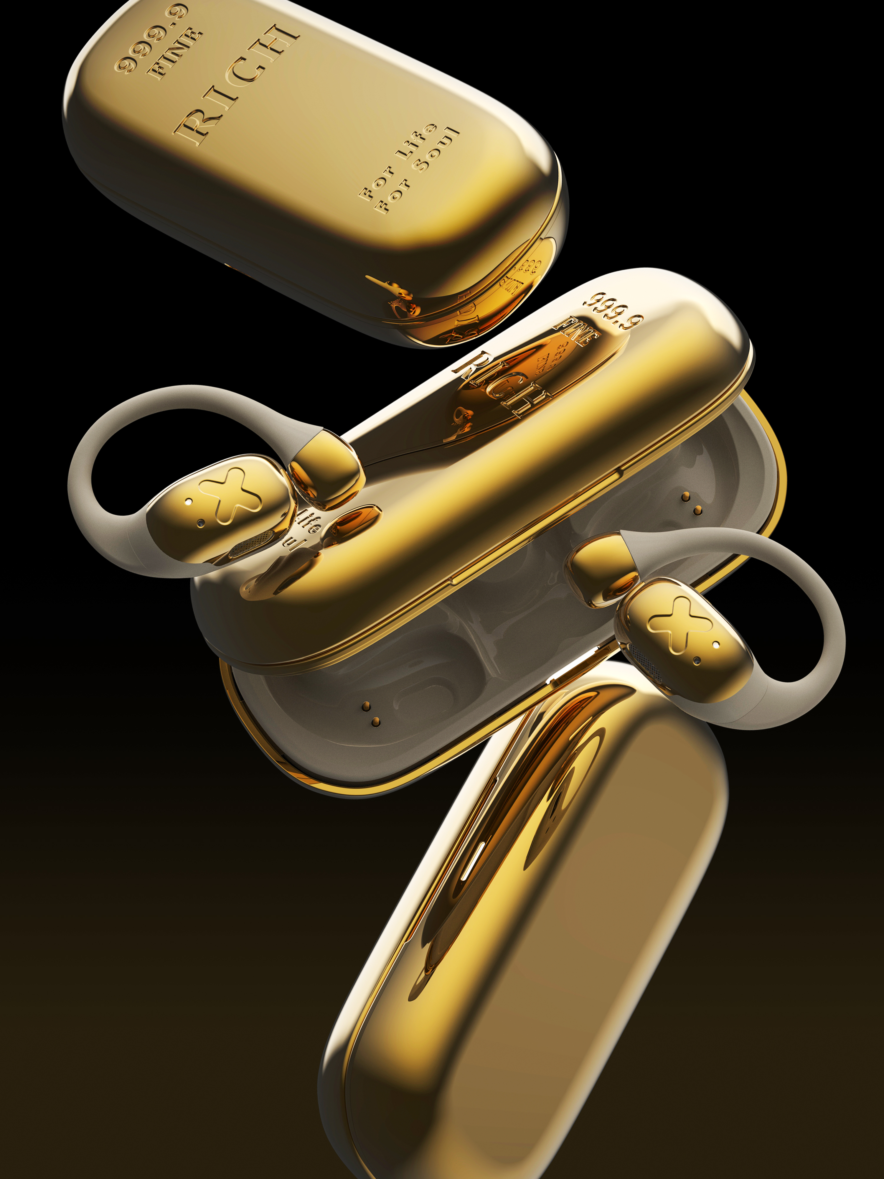 3C products，dmooster，Big Monster，industrial design，headset，Bluetooth headset，Chaopin，Render，