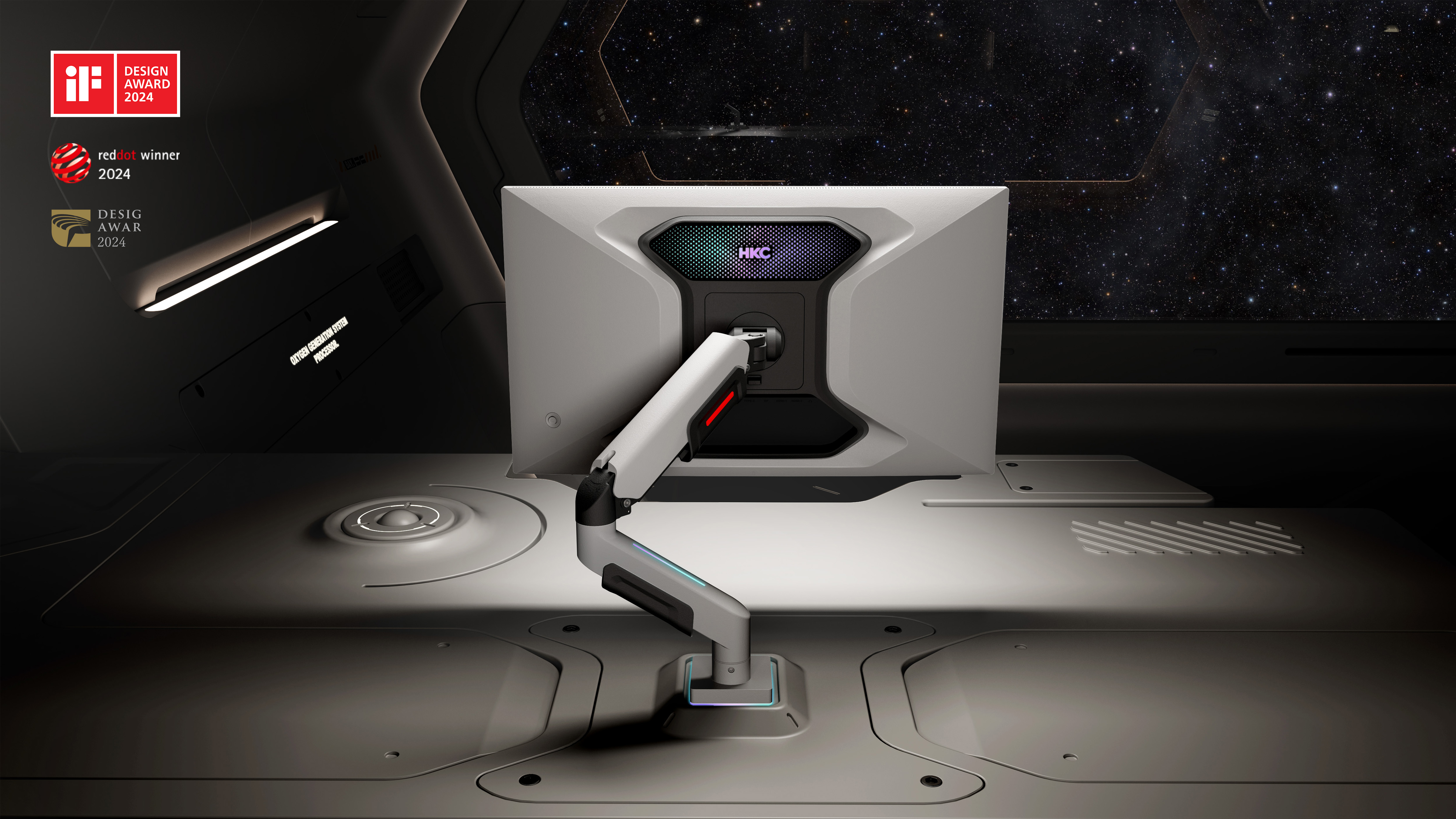 monitor，E-sports，Mechanical arm，science and technology，Gravity design，