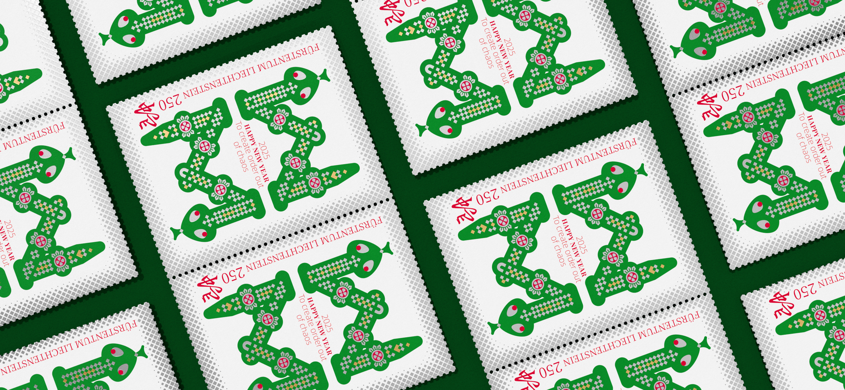 Graphic Artist Designer，stamp，Vector Illustration，Zodiac Design，Year of the Snake Stamps，original，Pan Hu，