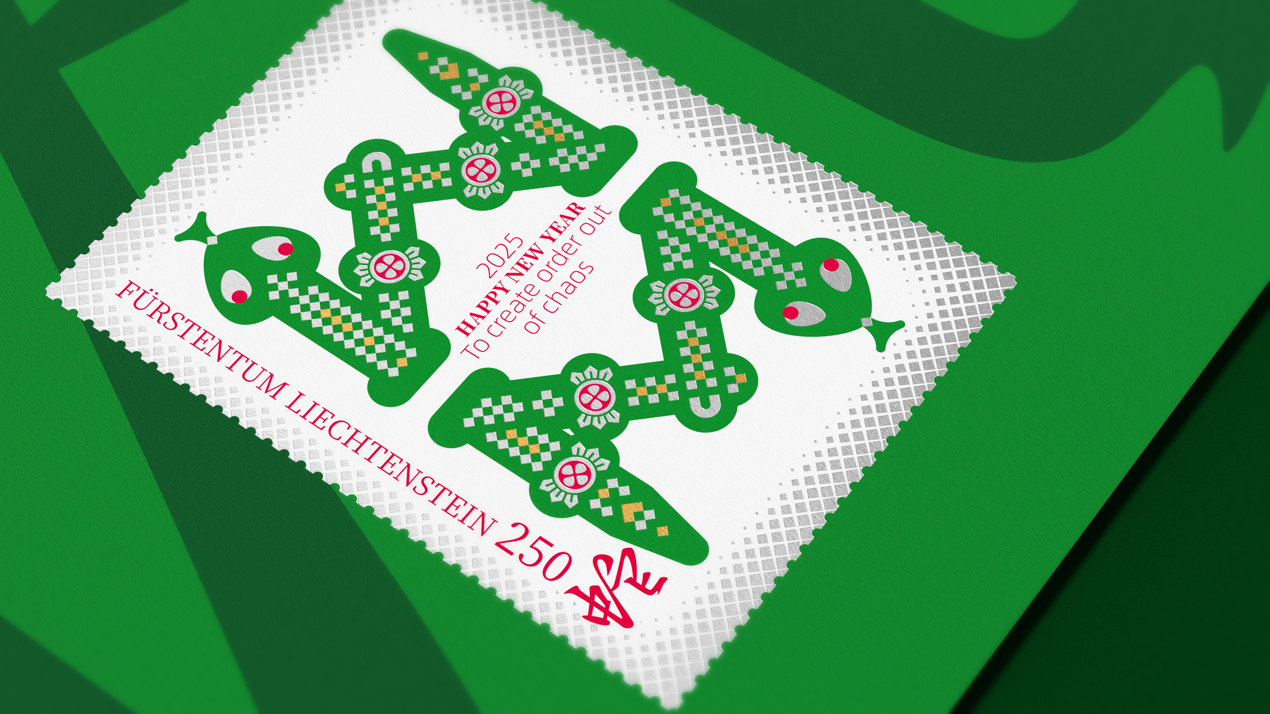 Graphic Artist Designer，stamp，Vector Illustration，Zodiac Design，Year of the Snake Stamps，original，Pan Hu，