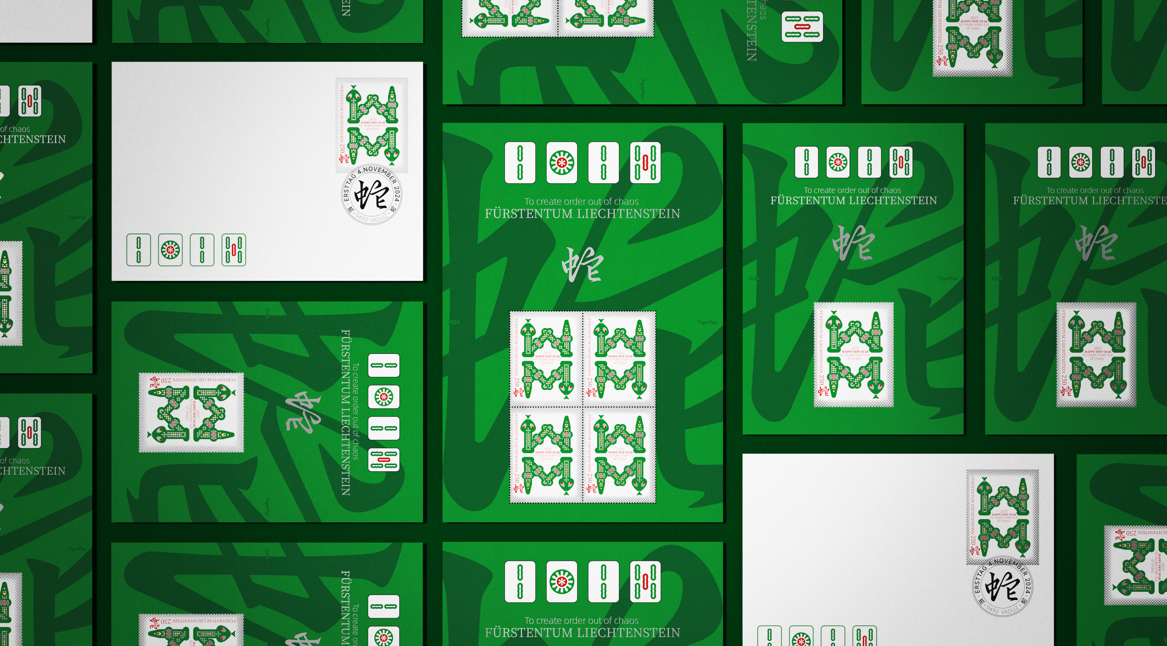 Graphic Artist Designer，stamp，Vector Illustration，Zodiac Design，Year of the Snake Stamps，original，Pan Hu，