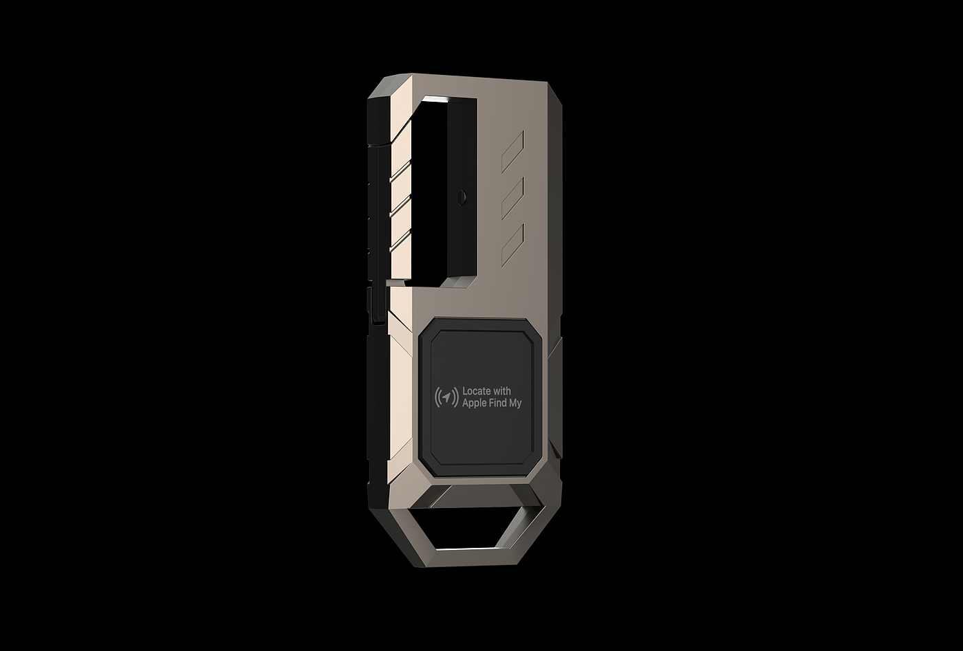 Keychain to flashlight tracking locator，Keychain with Find My flashlight tracking locator，