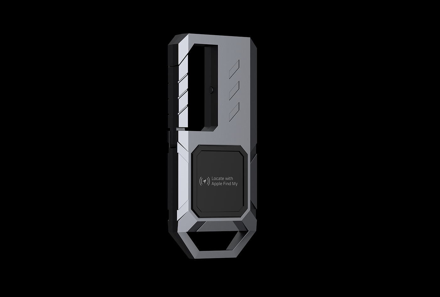 Keychain to flashlight tracking locator，Keychain with Find My flashlight tracking locator，