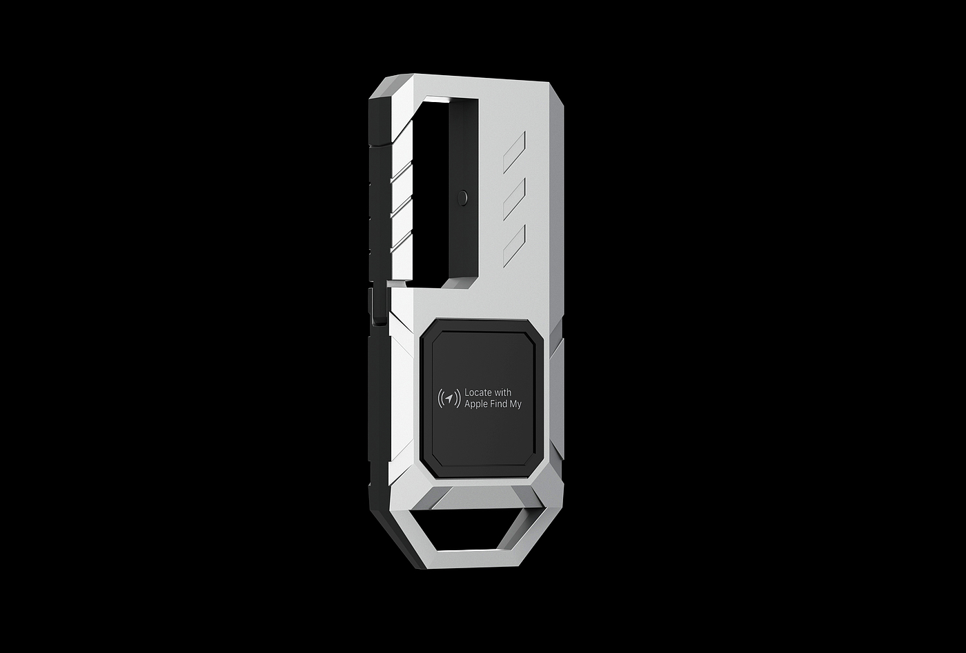 Keychain to flashlight tracking locator，Keychain with Find My flashlight tracking locator，