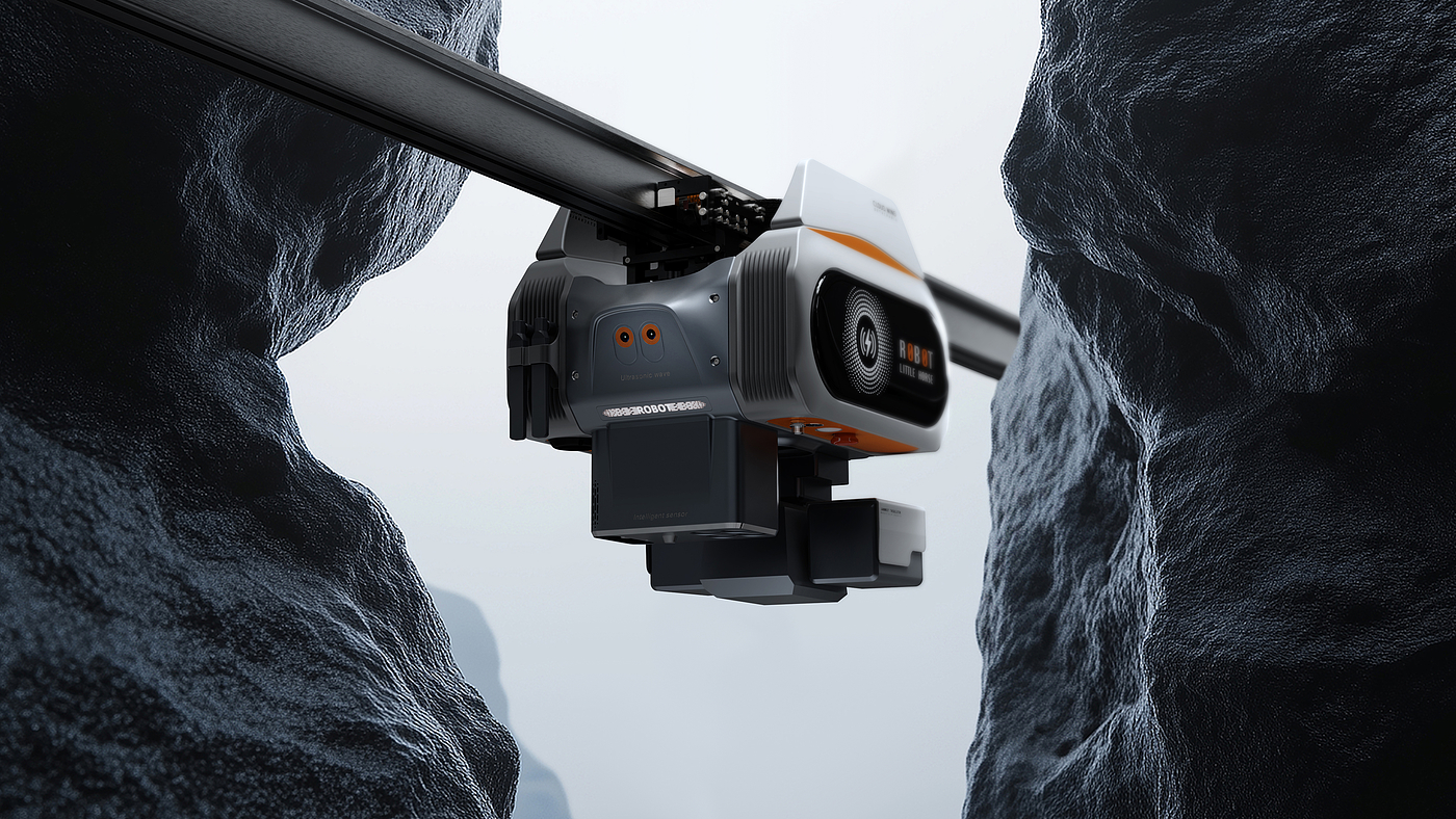 Rail-hanging robot，Super Symbol，Innovative design，Intelligent equipment，Patrol robot，