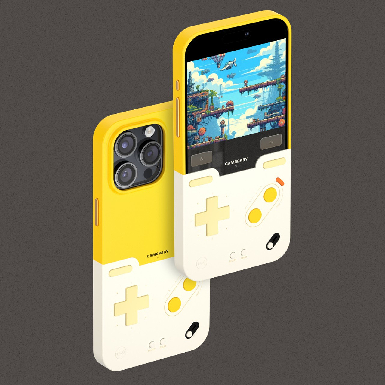 Mobile phone shell，GameBaby，Bitmo Lab，Retro，