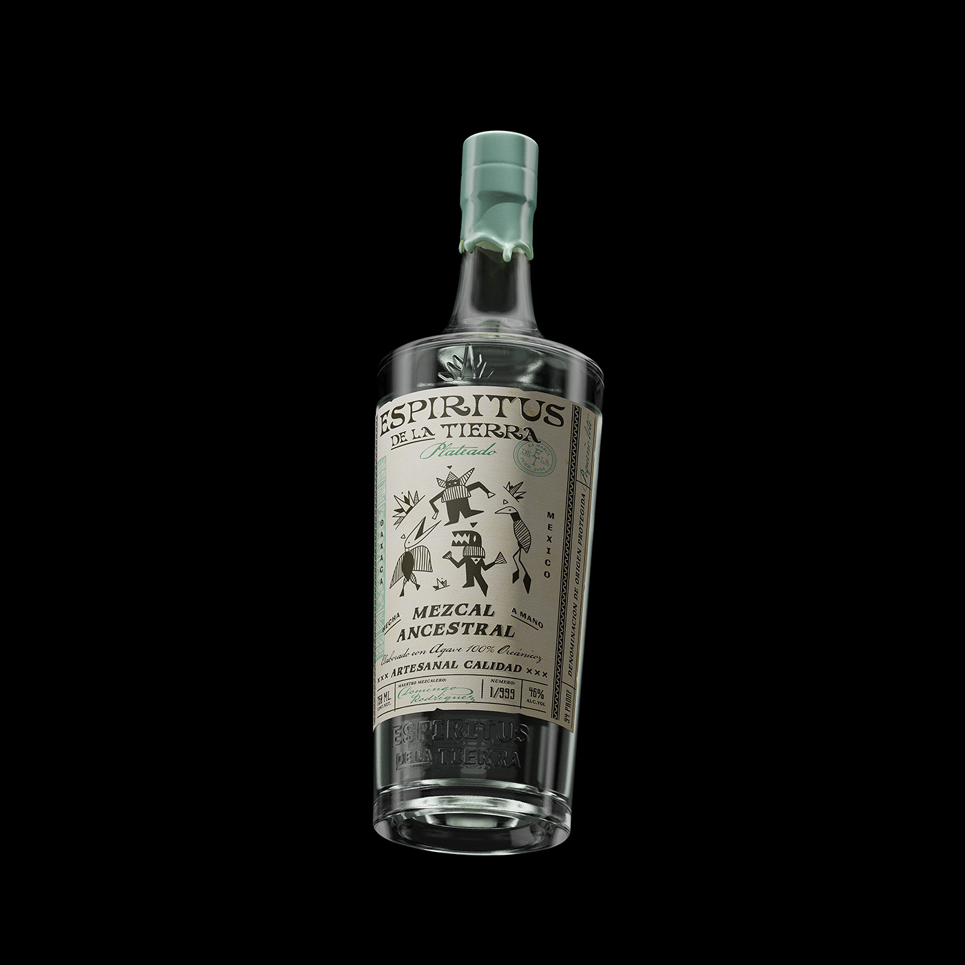 Bottle body design，Mescal wine，traditional nature，sense of modernity，