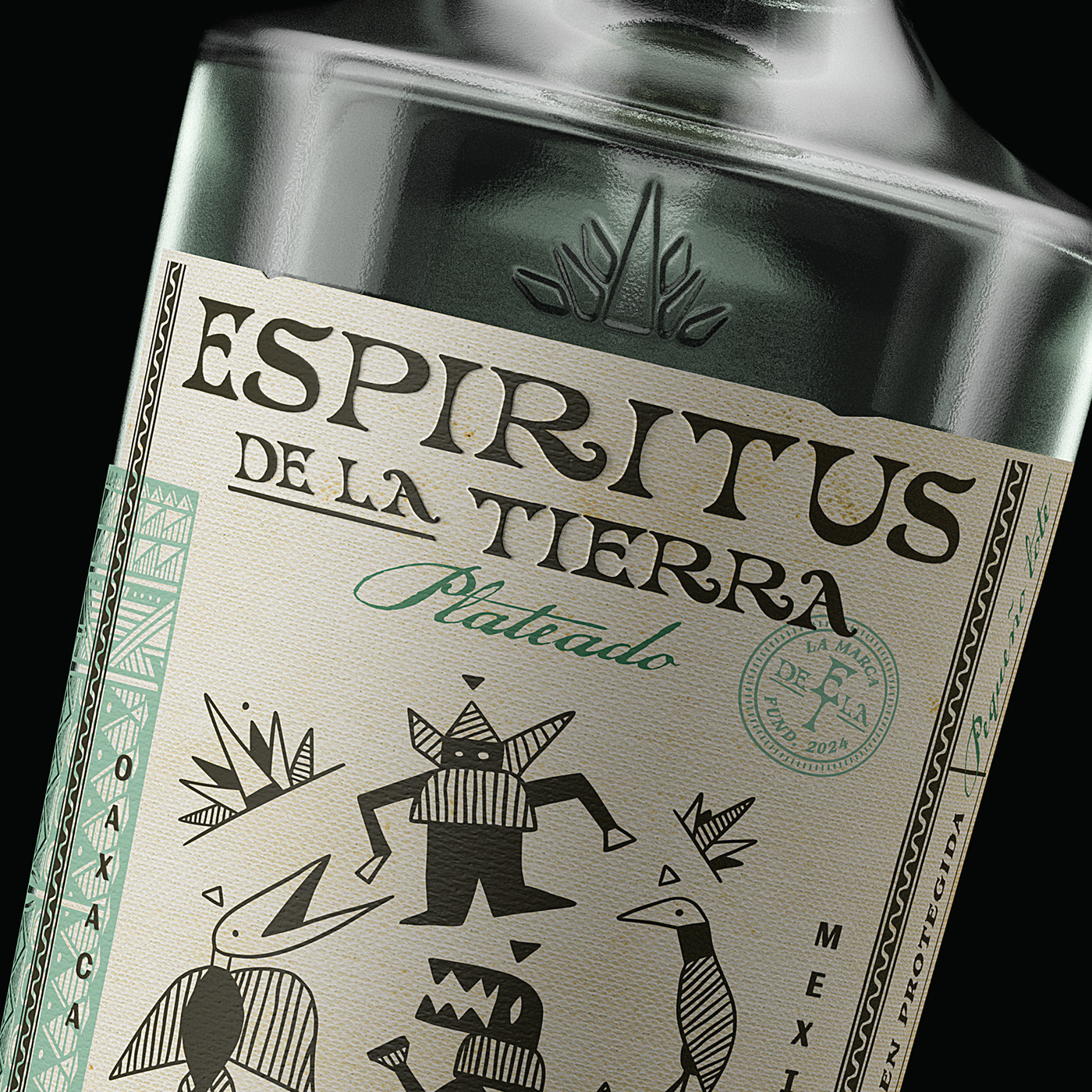 Bottle body design，Mescal wine，traditional nature，sense of modernity，