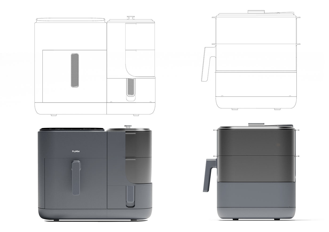 Kitchen Innovation，healthy，FryMist，steamer，Air fryer，