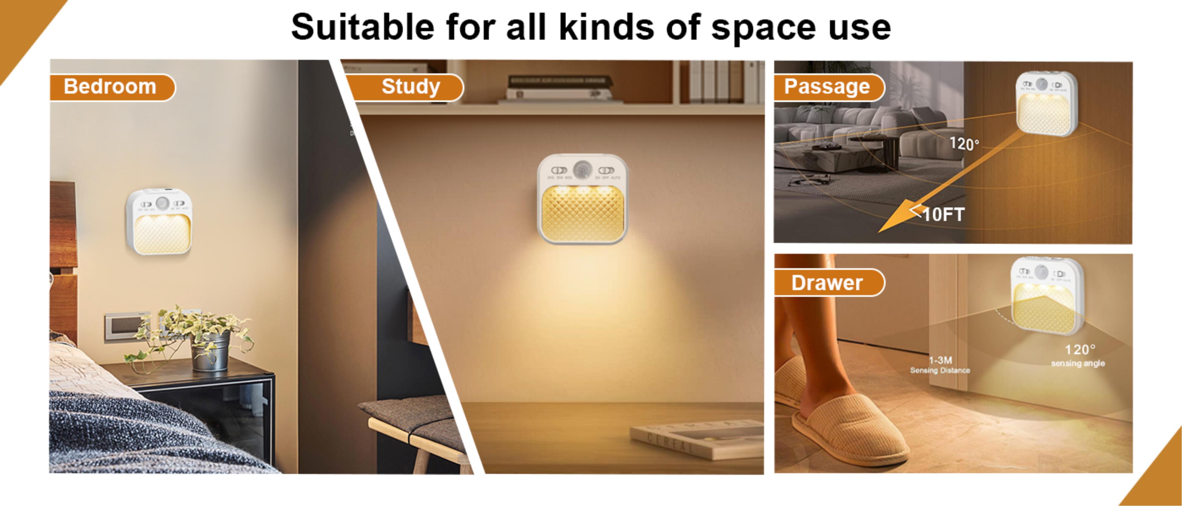 Cabinet lamp，Induction lamp，Night light，Human body induction lamp，Eye protection lamp，