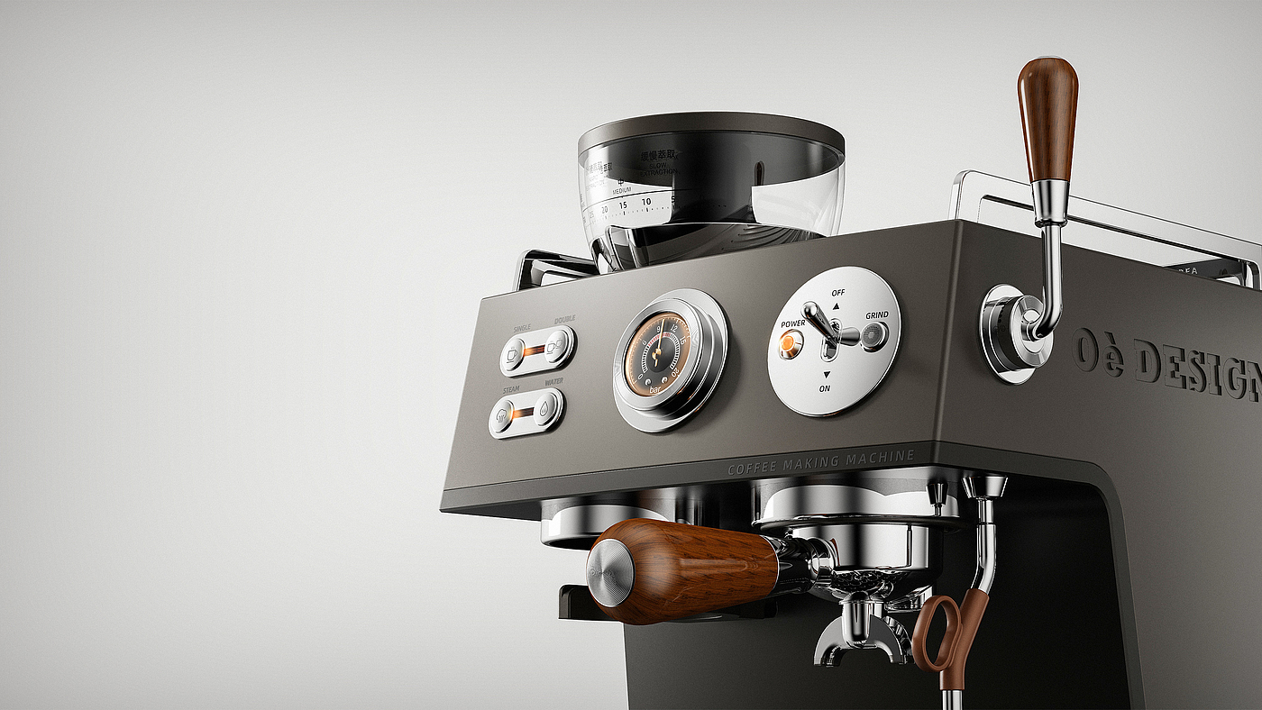 industrial design，Coffee machine，record，