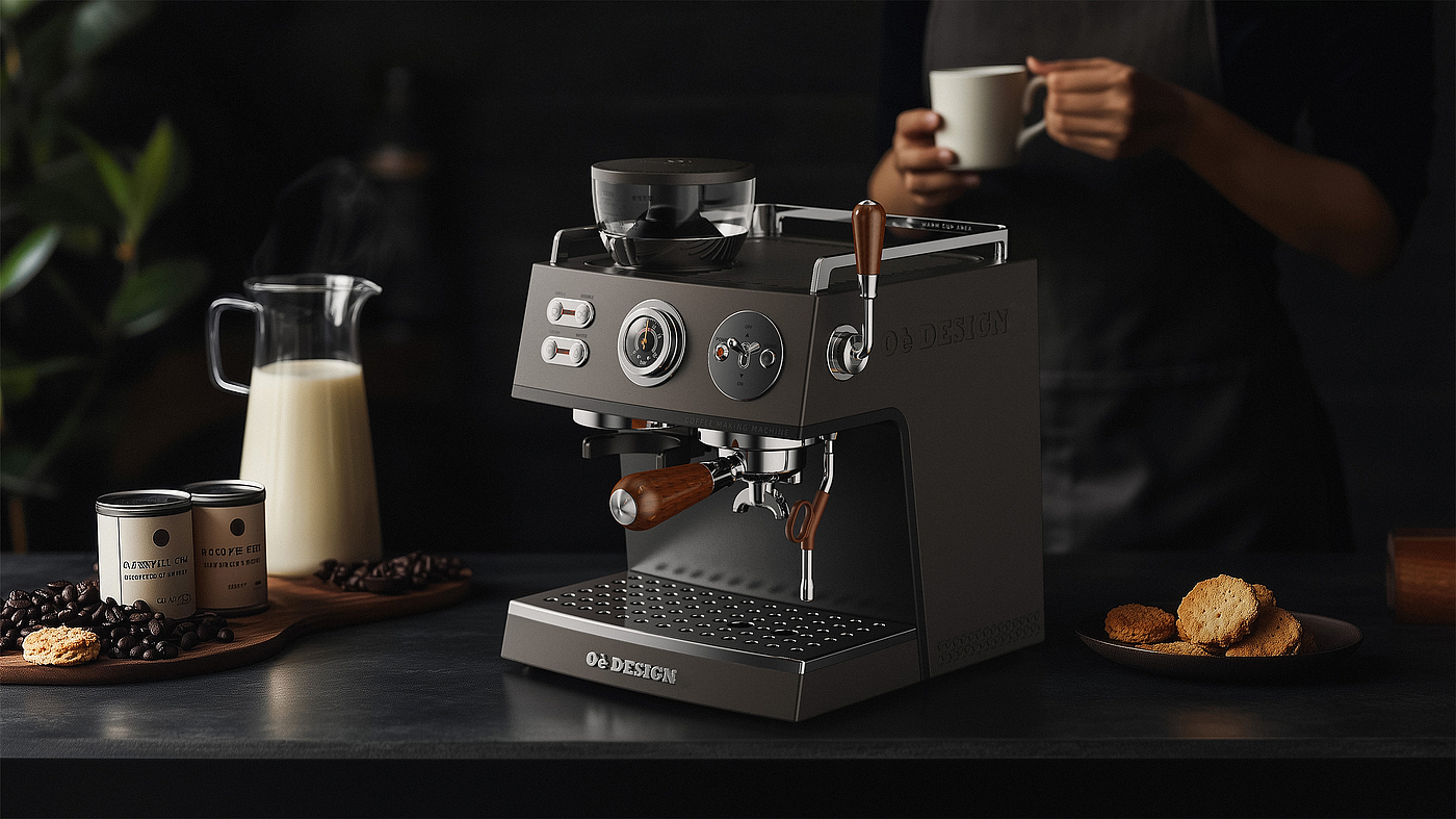 industrial design，Coffee machine，record，