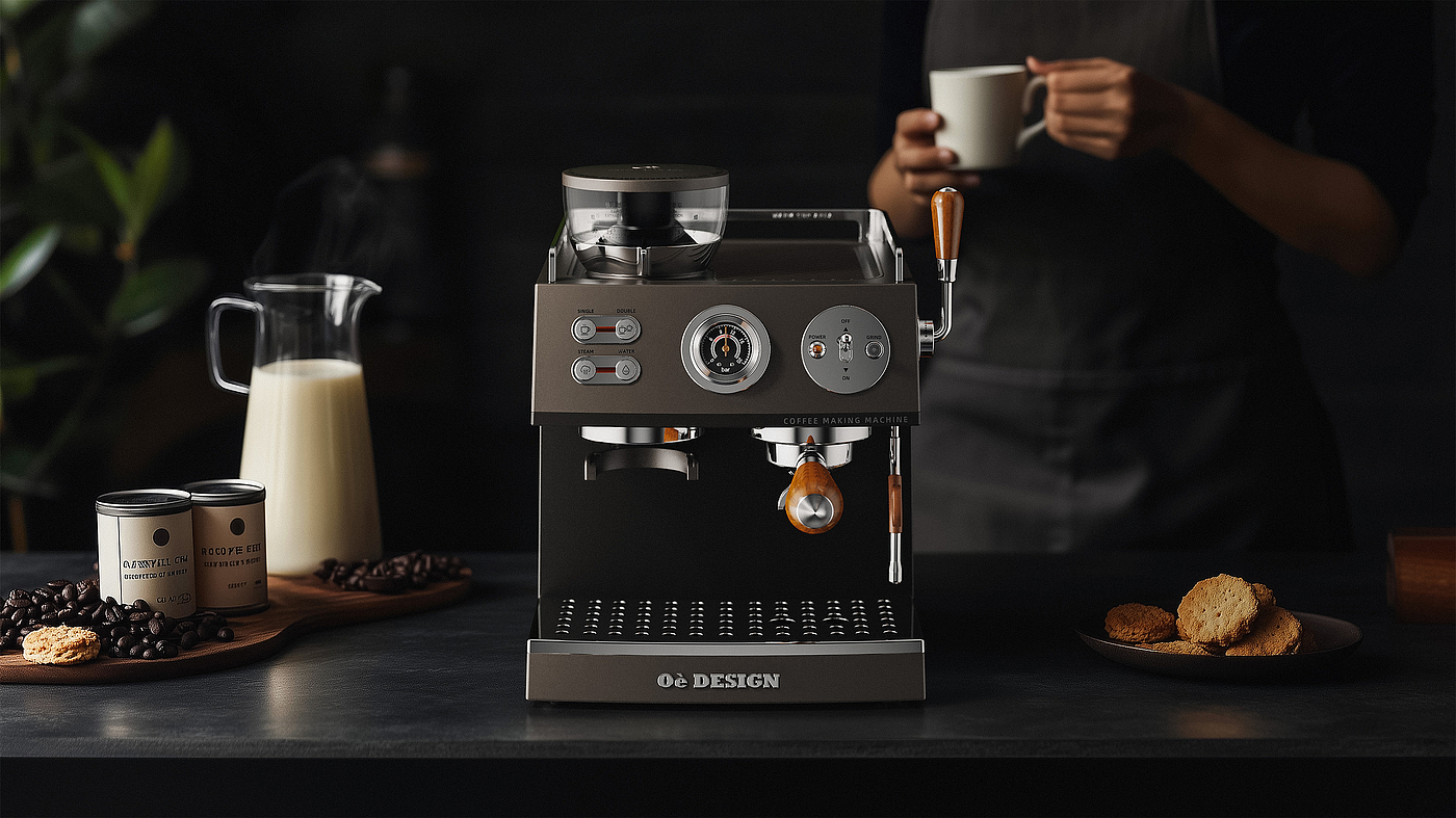 industrial design，Coffee machine，record，