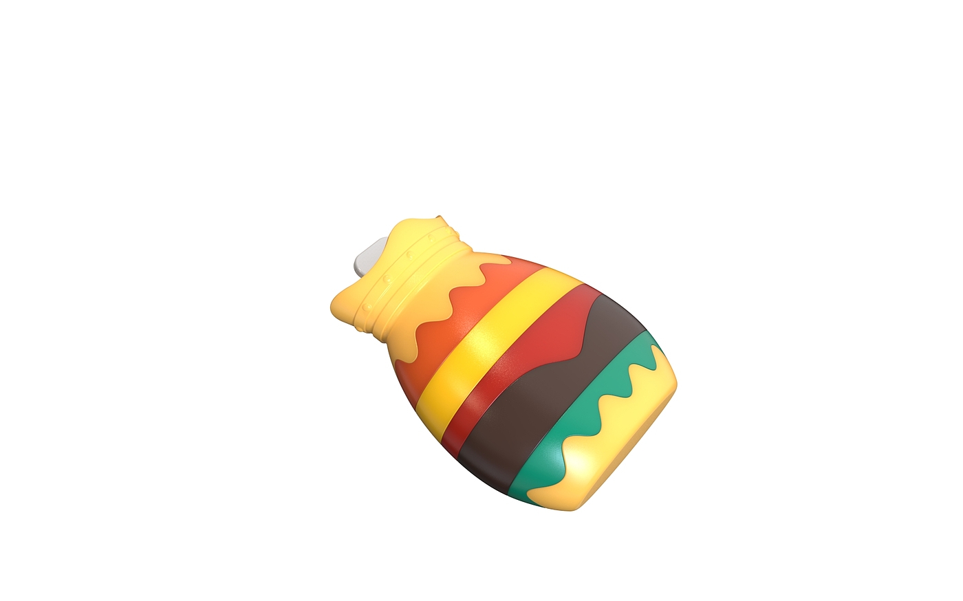 Silicone hot water bag，