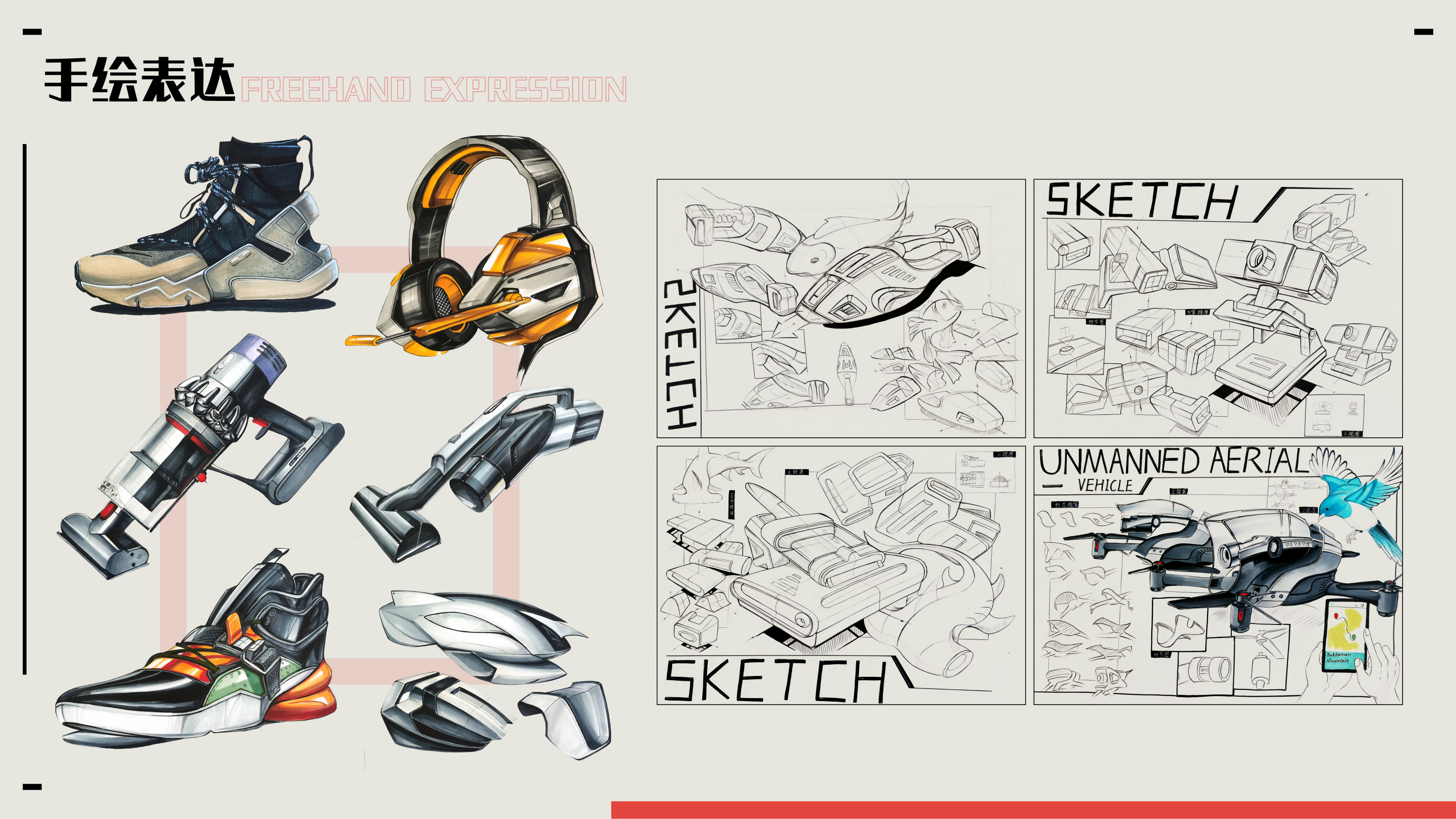 industrial design，sample reels，