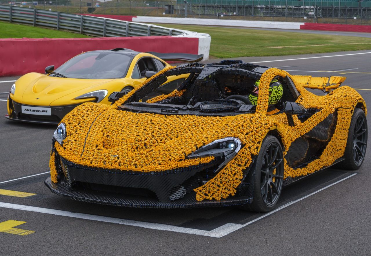 lego，McLaren P1，Silverstone Circuit，Steel frame，racing，