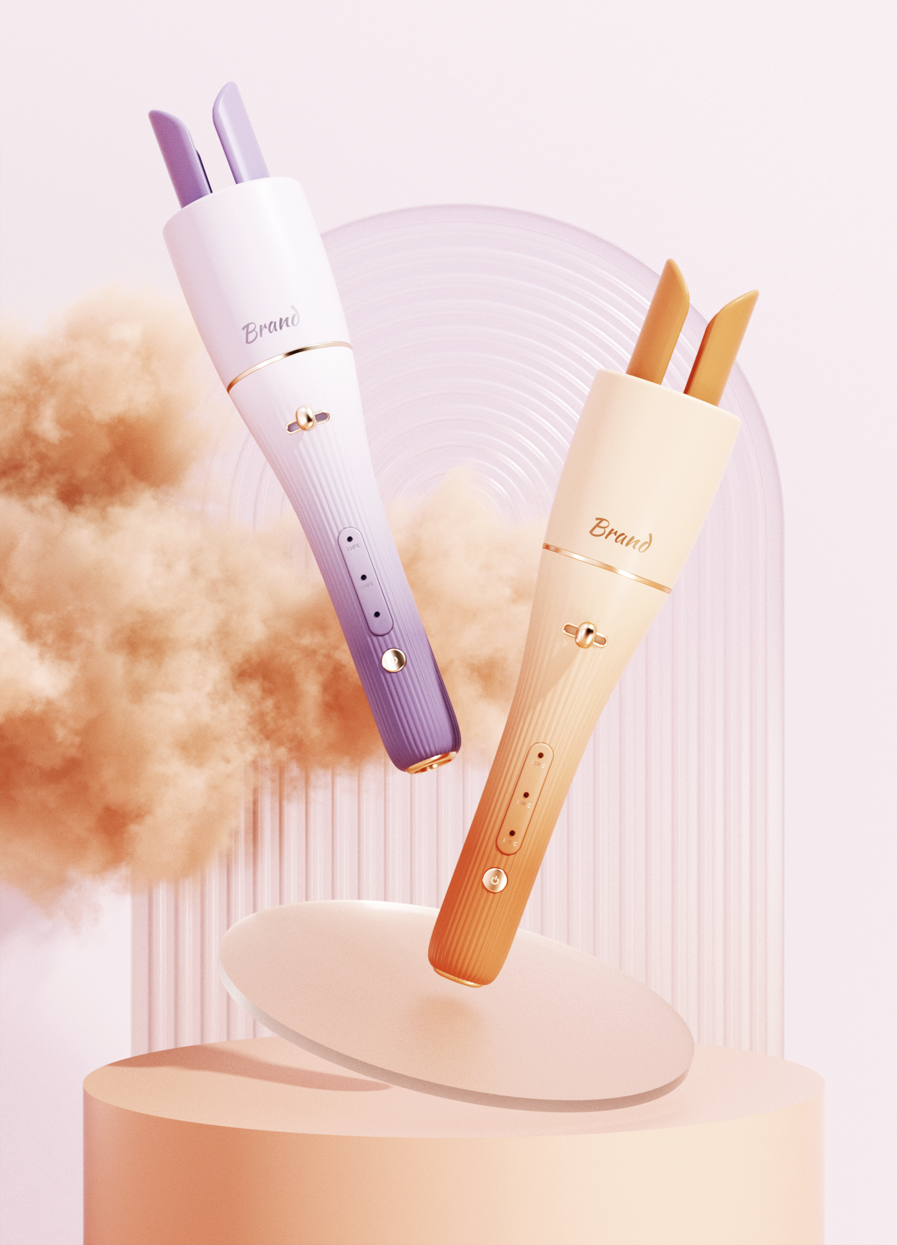 Beauty makeup，Automatic Curling Rod，Curly hair，Hairdressing，Mellow，lovely，