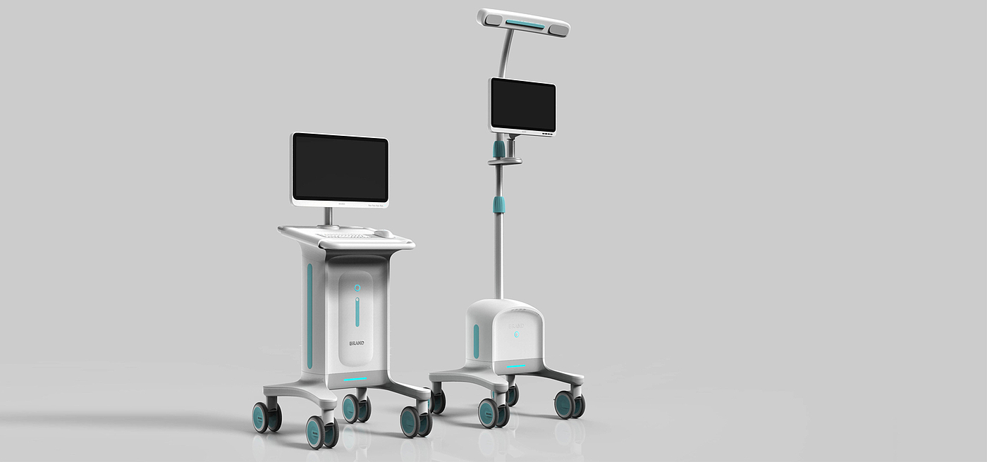 Design of medical master control trolley，Medical trolley design，Medical equipment design，Medical device design，Medical product design，Medical device design，