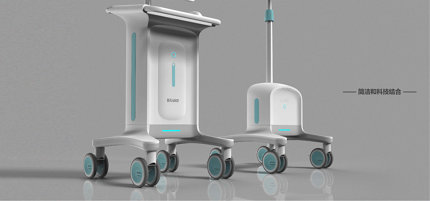 Design of medical master control trolley，Medical trolley design，Medical equipment design，Medical device design，Medical product design，Medical device design，