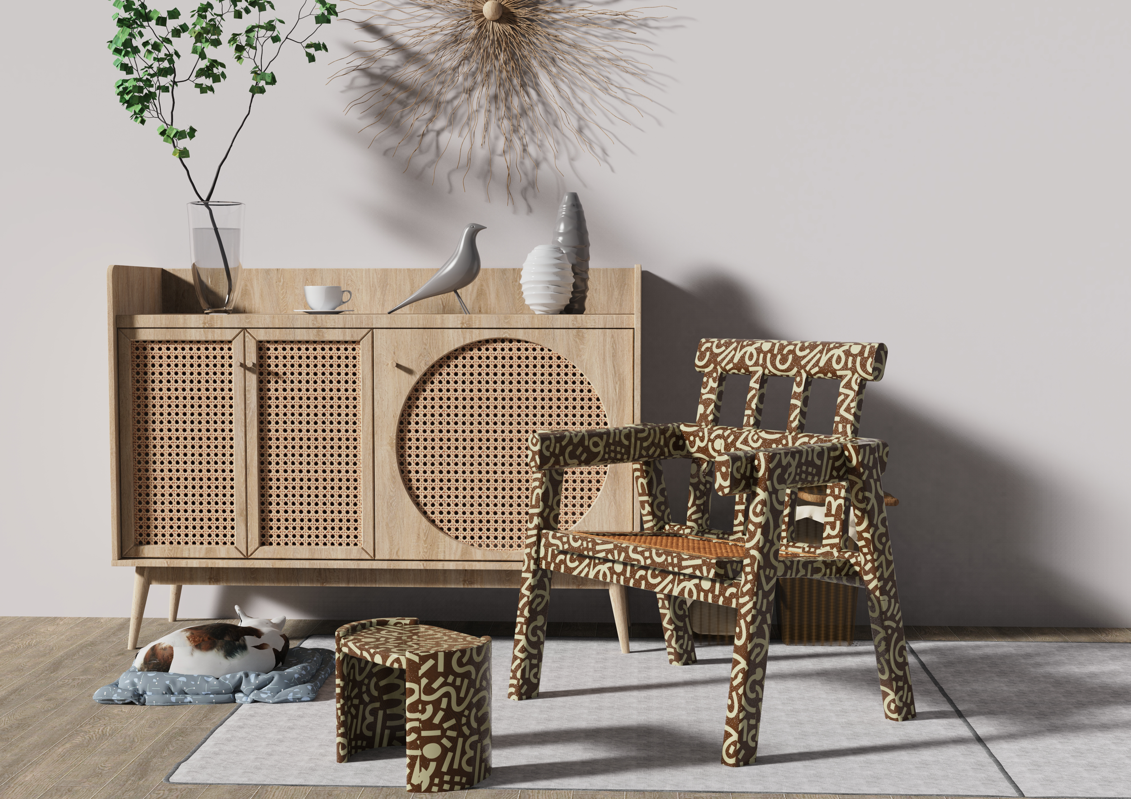 furniture design ，Graffiti，personality，