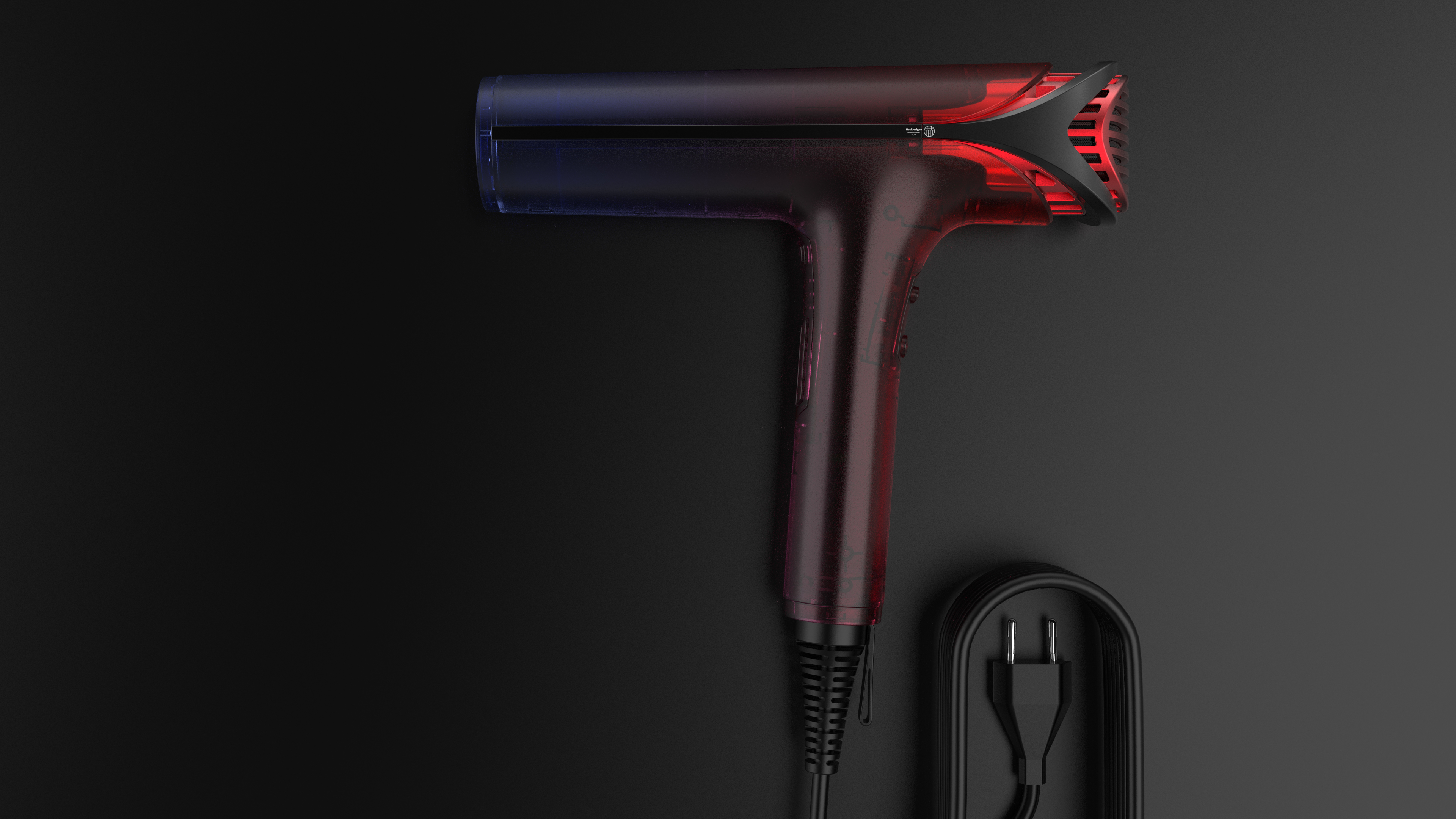 product design，hair drier，Appearance design，industrial design，Structural design，Color matching，