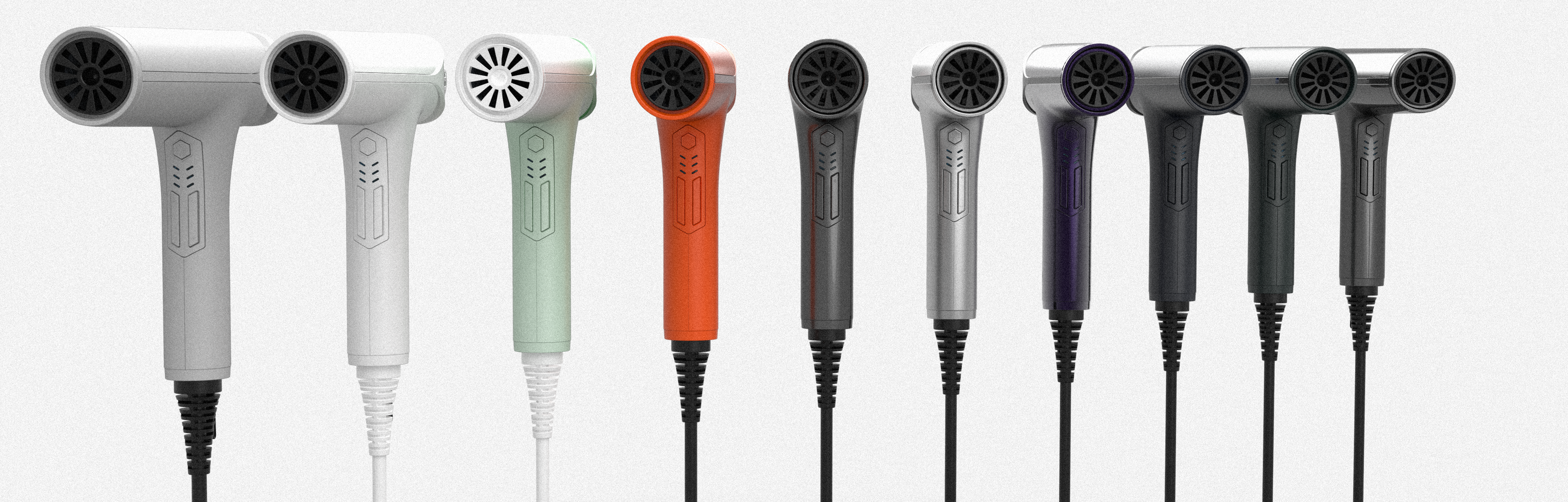 product design，hair drier，Appearance design，industrial design，Structural design，Color matching，