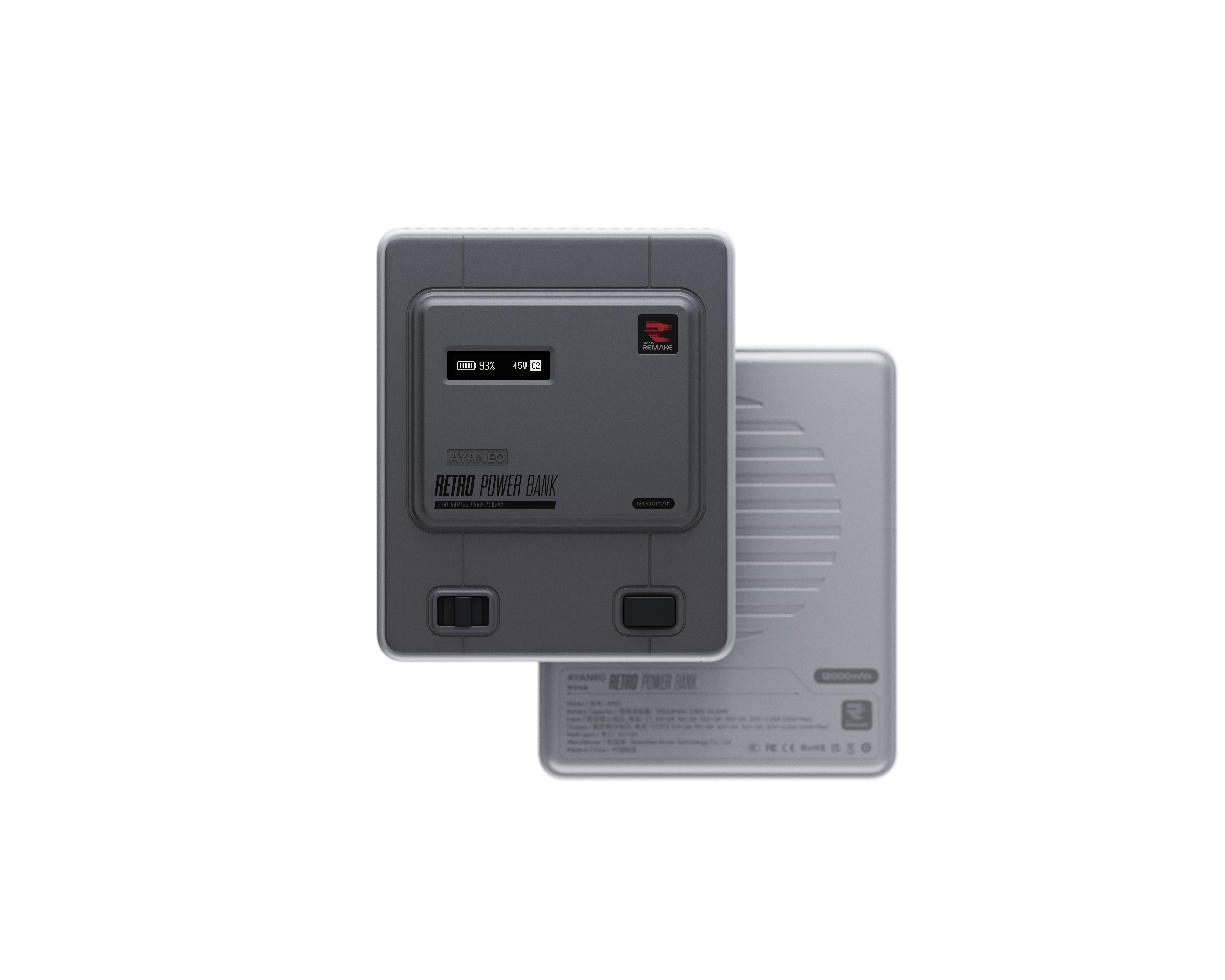 Charging treasure, retro game machine, retro，