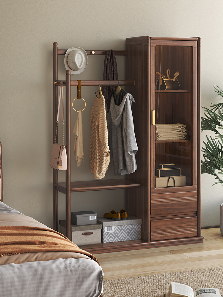 furniture，solid wood，Locker，wardrobe，Coat rack，Northern Europe，modern，