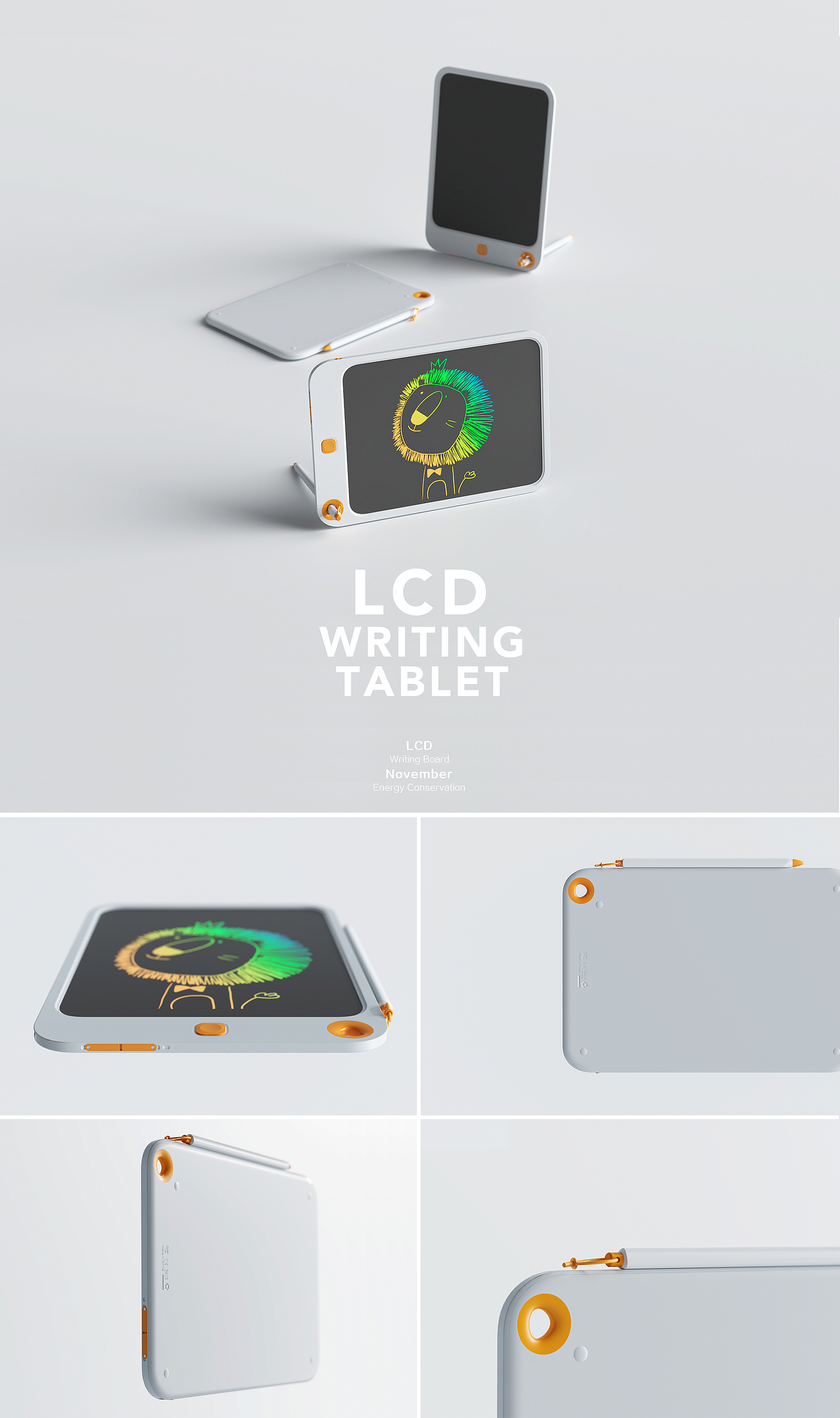 Minimalist，LCD panel，Stationery，Handwriting board，Office products，Creative message board，Liquid crystal drawing board，