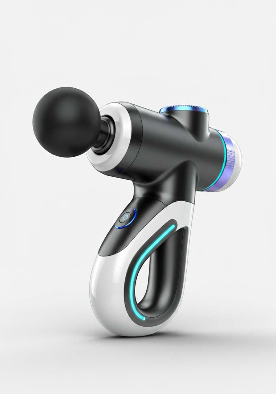 AI design，industrial design，Fascia gun design，