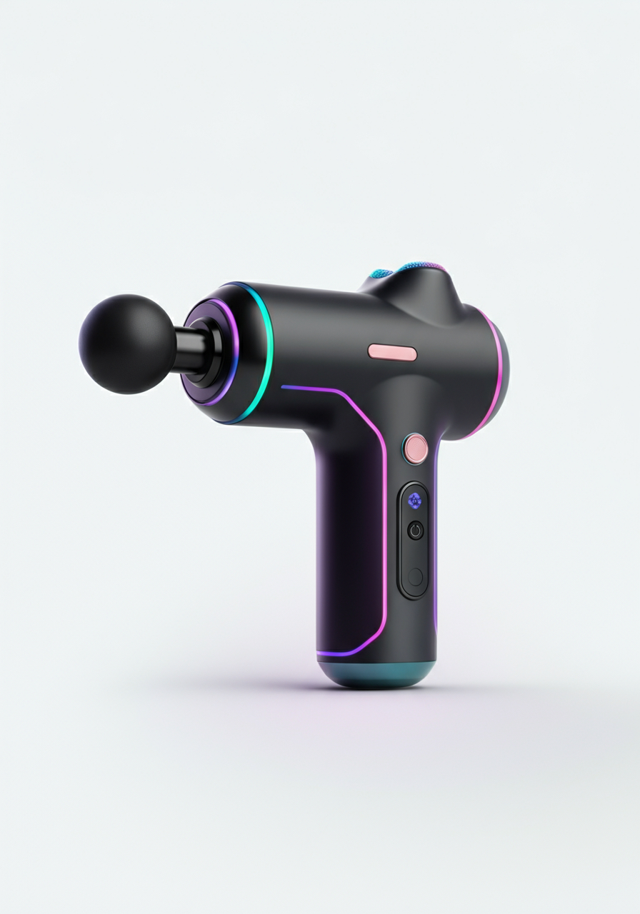 AI design，industrial design，Fascia gun design，