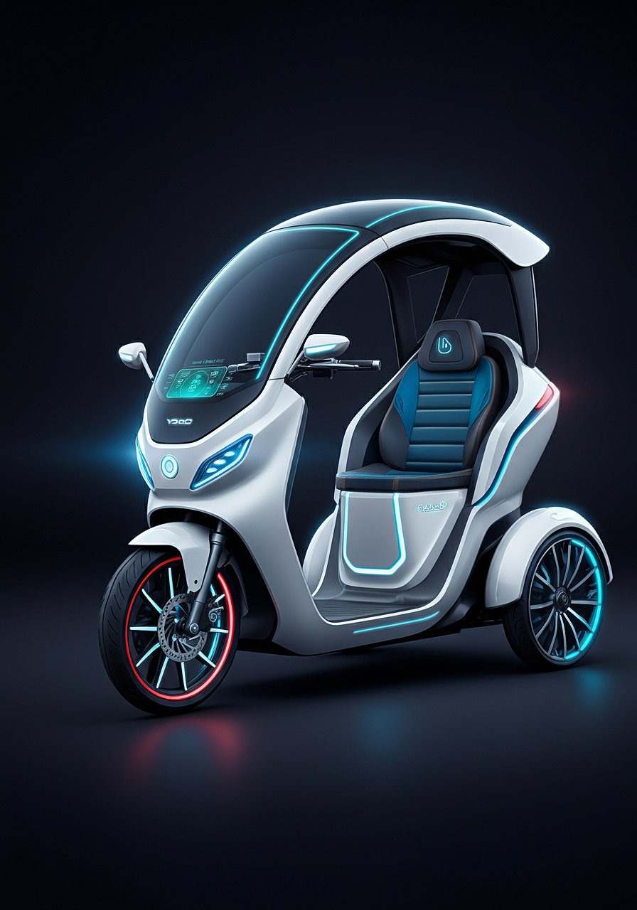 ai，Design，Leisure tricycle design，