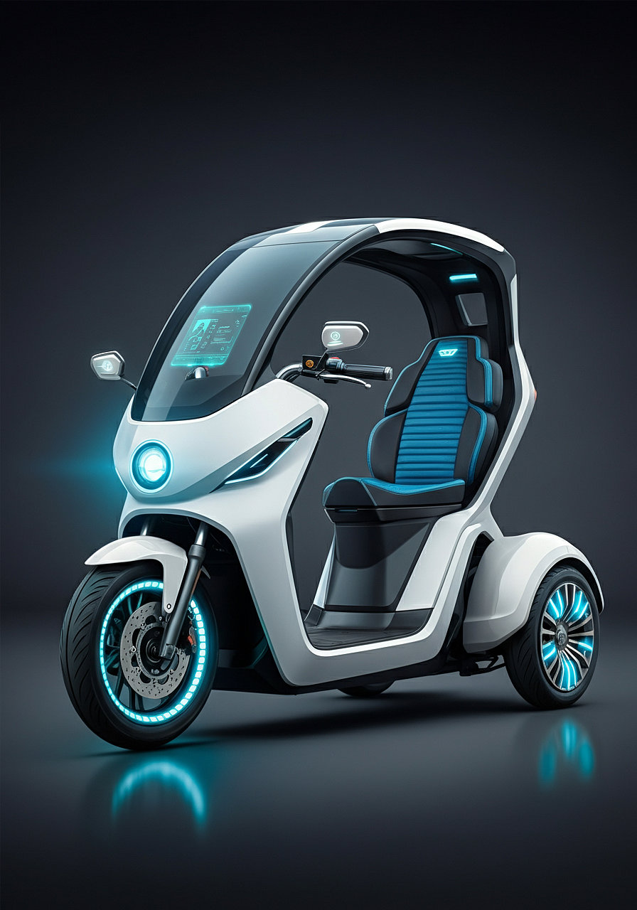 ai，Design，Leisure tricycle design，