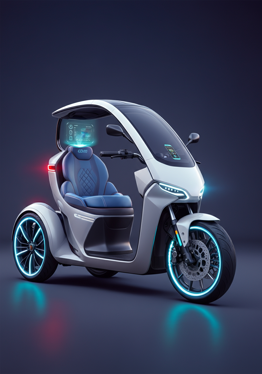 ai，Design，Leisure tricycle design，