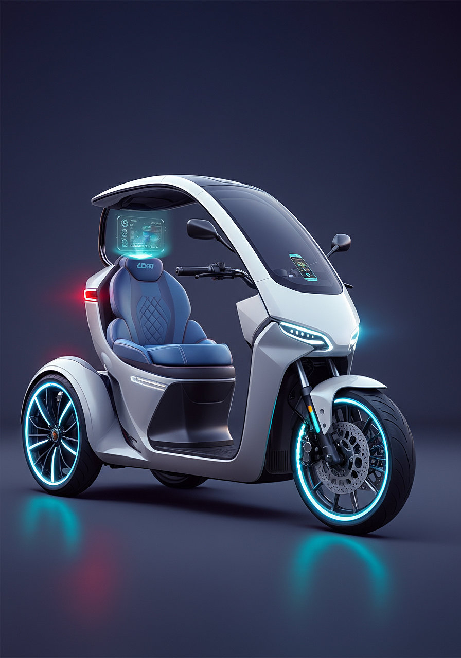 ai，Design，Leisure tricycle design，