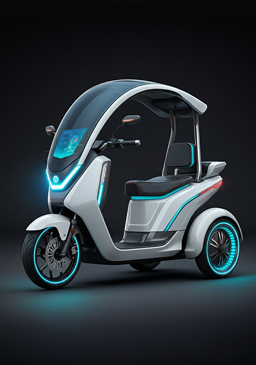 ai，Design，Leisure tricycle design，