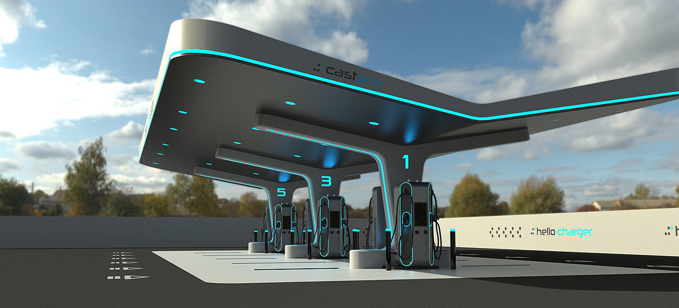 200kW EV Charger，Electric vehicle charging pile，industrial design，industrial equipment ，