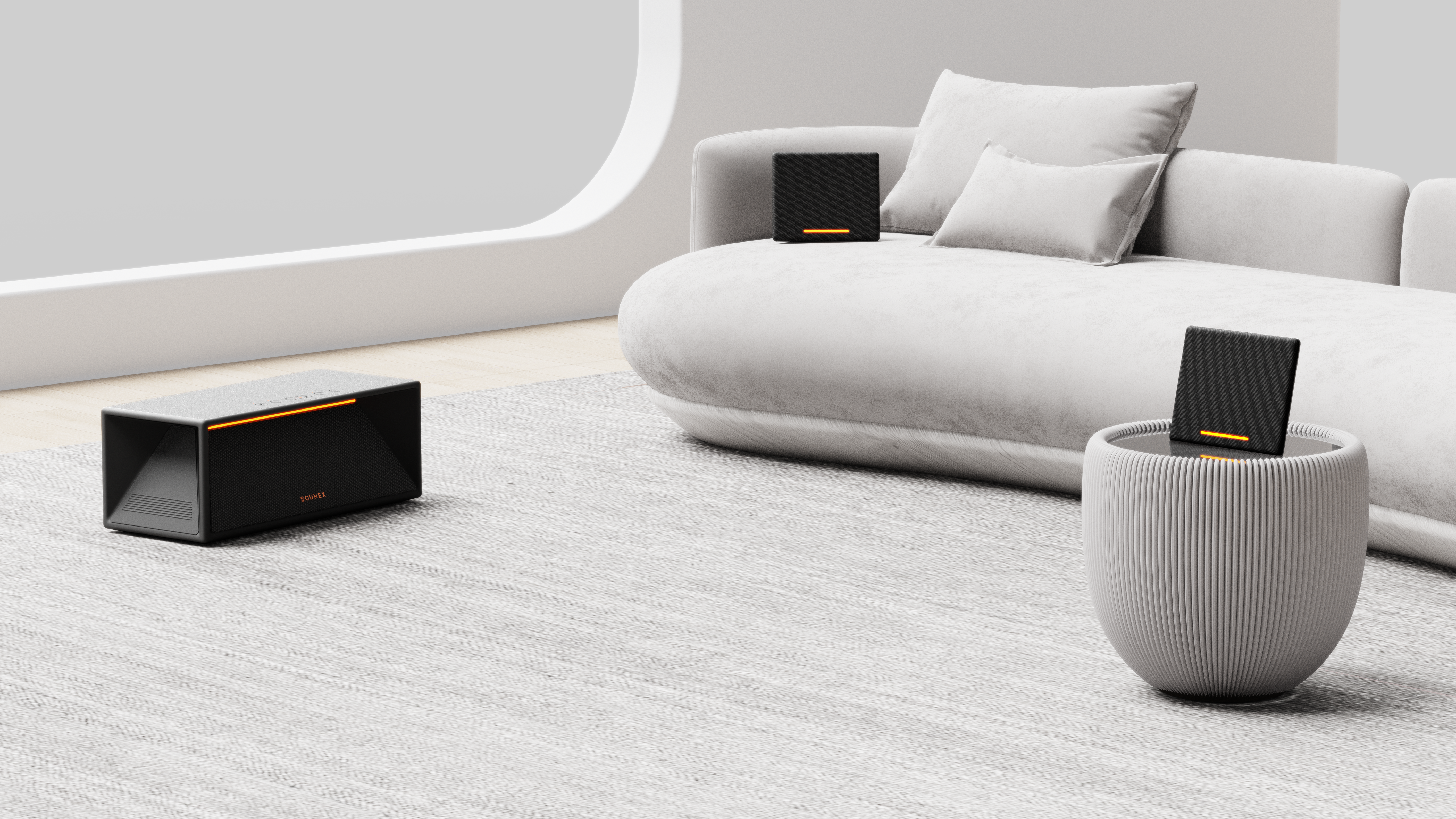 sound，loudspeaker box，Bluetooth，Minimalist，Home，Split type，stereo，modularization，