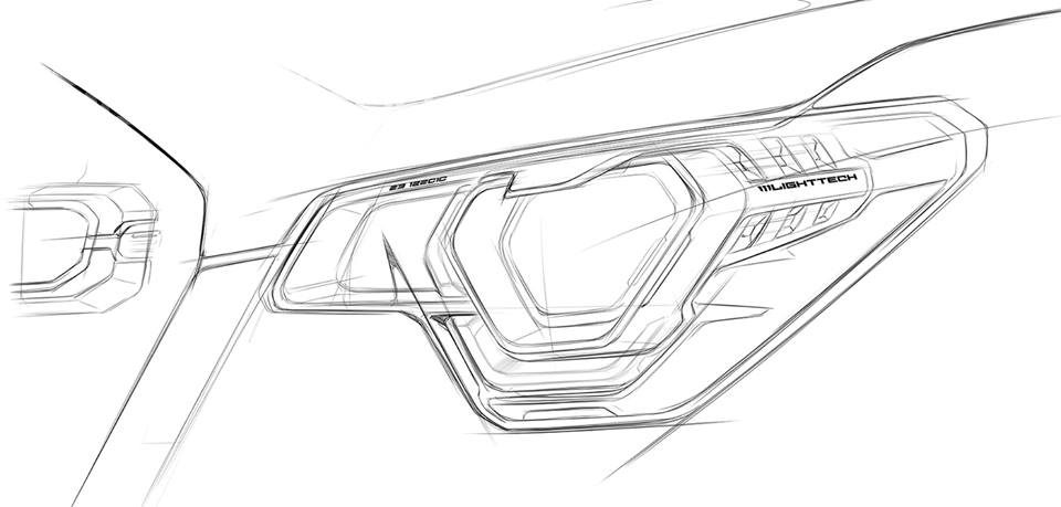 Car headlight decorative lamp design modification，