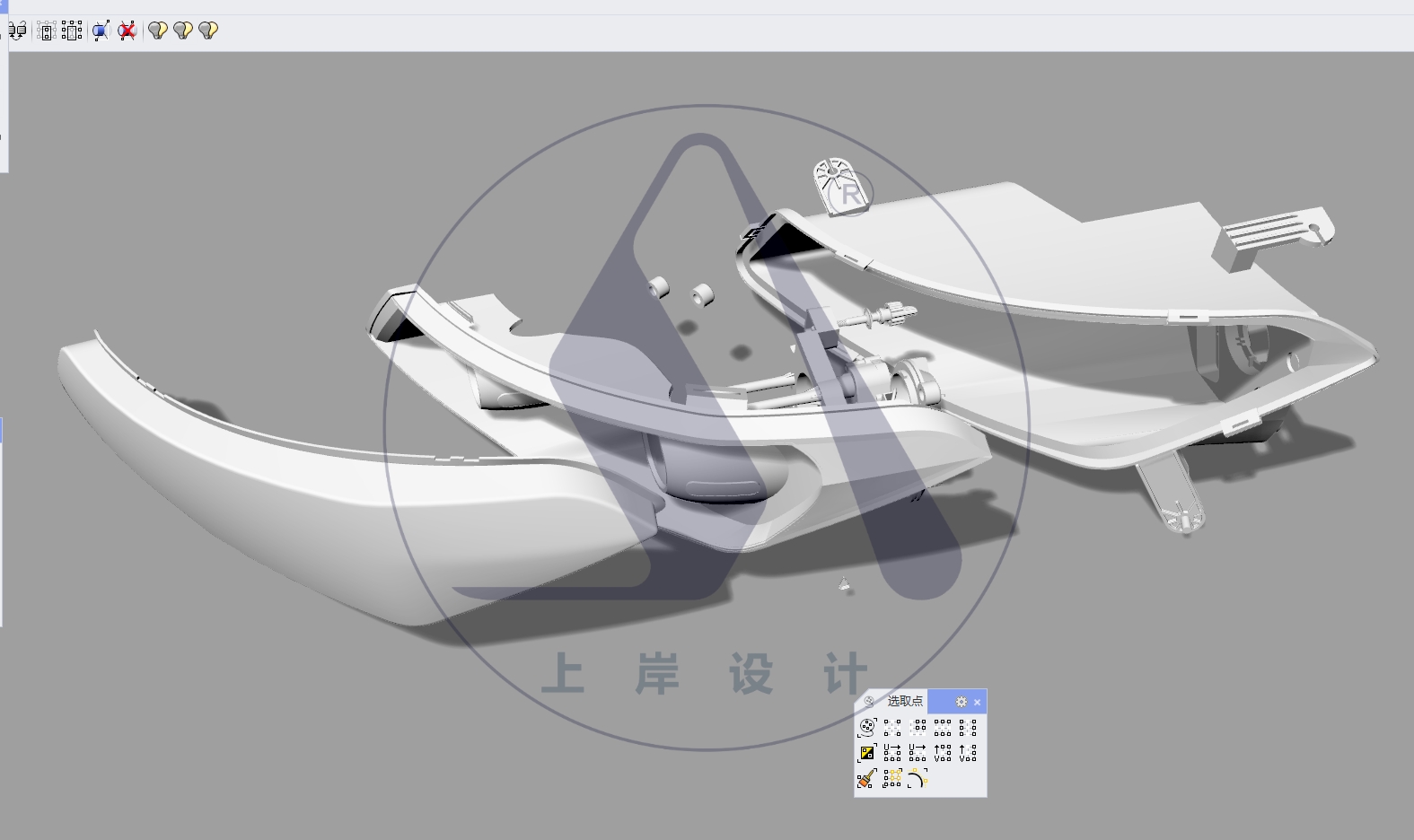 Car headlight decorative lamp design modification，