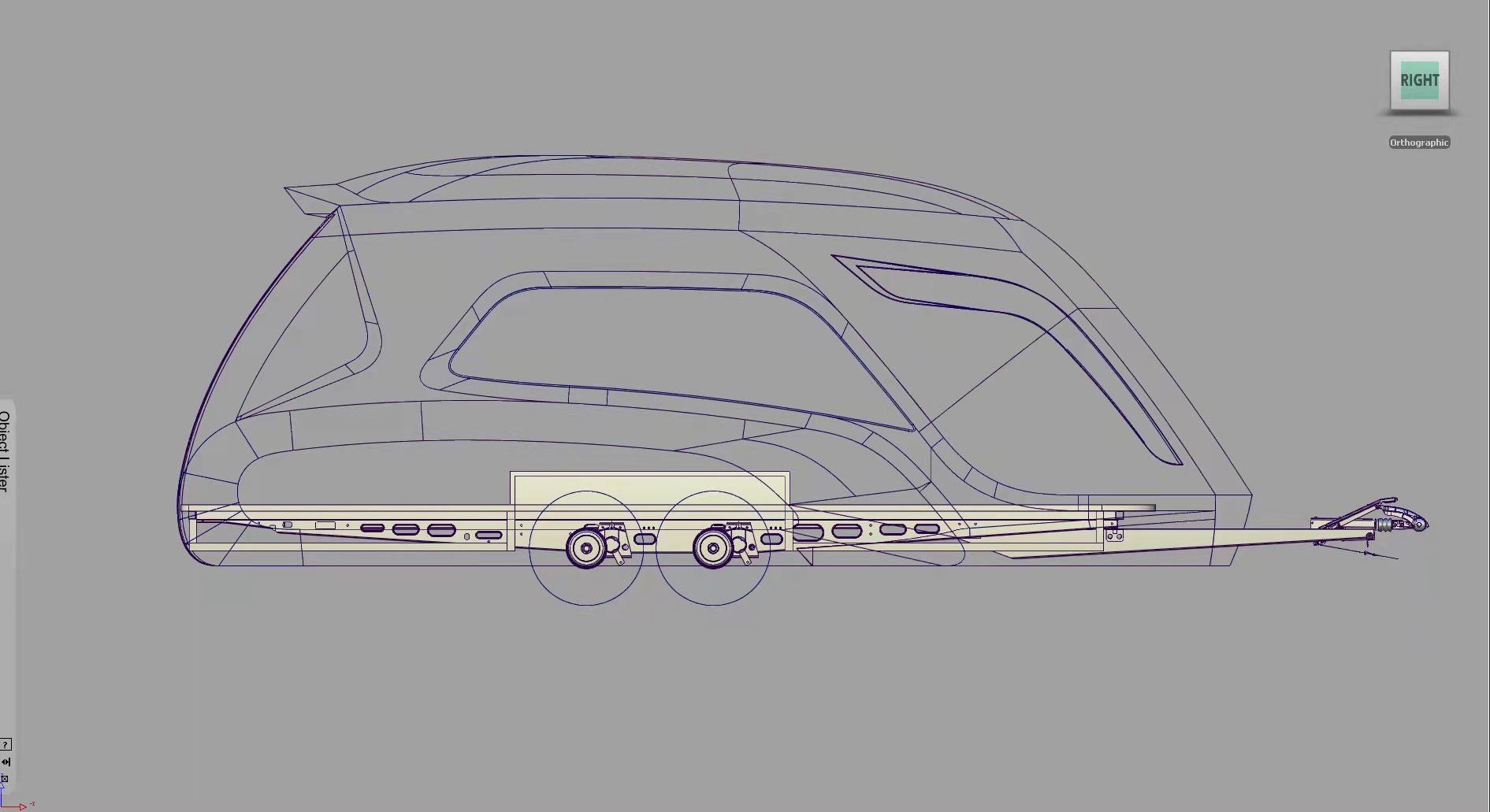 RV interior and exterior decoration design modeling，