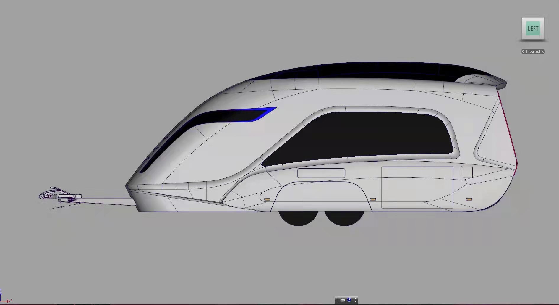 RV interior and exterior decoration design modeling，