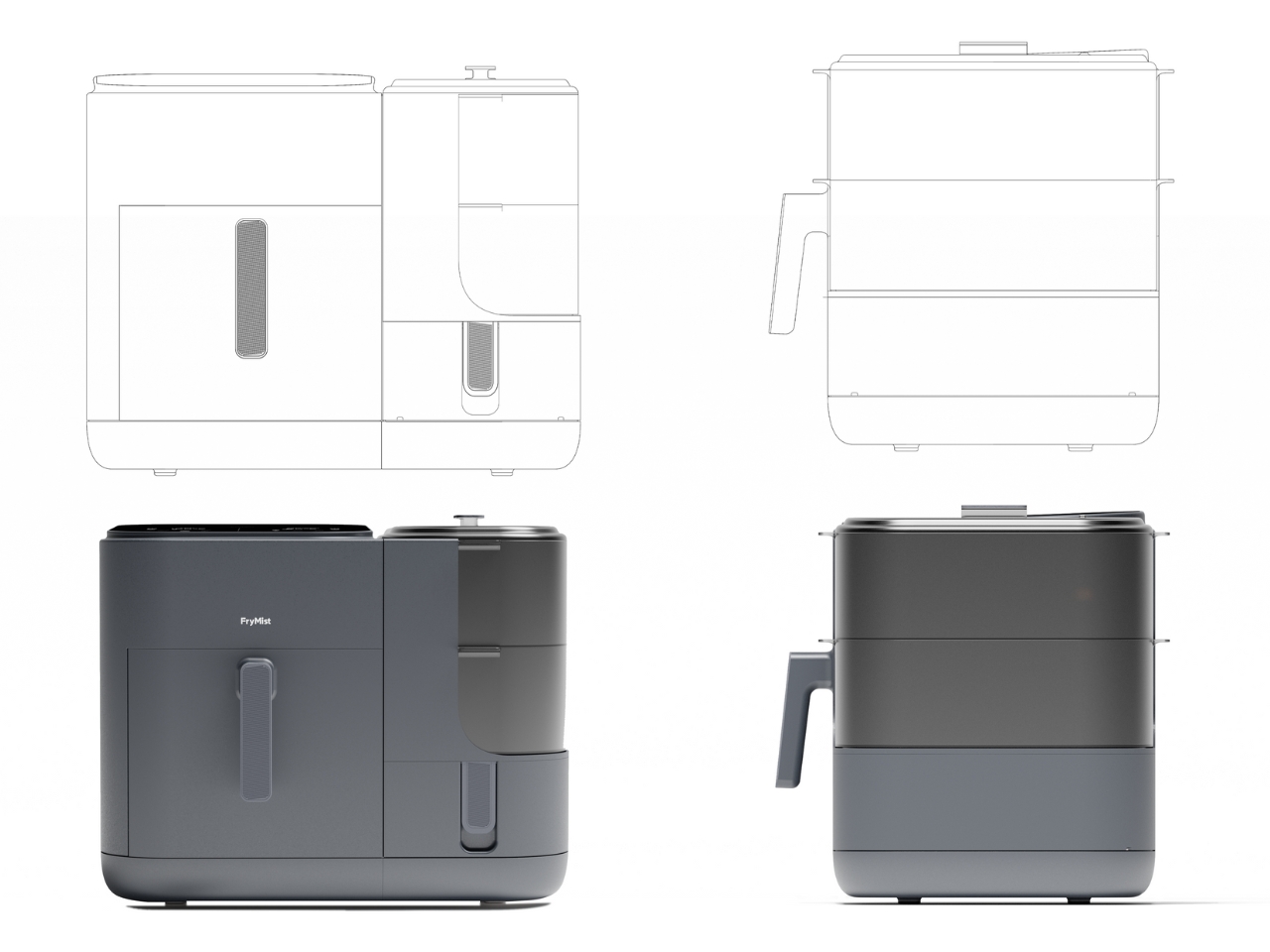 FryMist，Kitchen appliances，conceptual design，Household Electric Appliances，