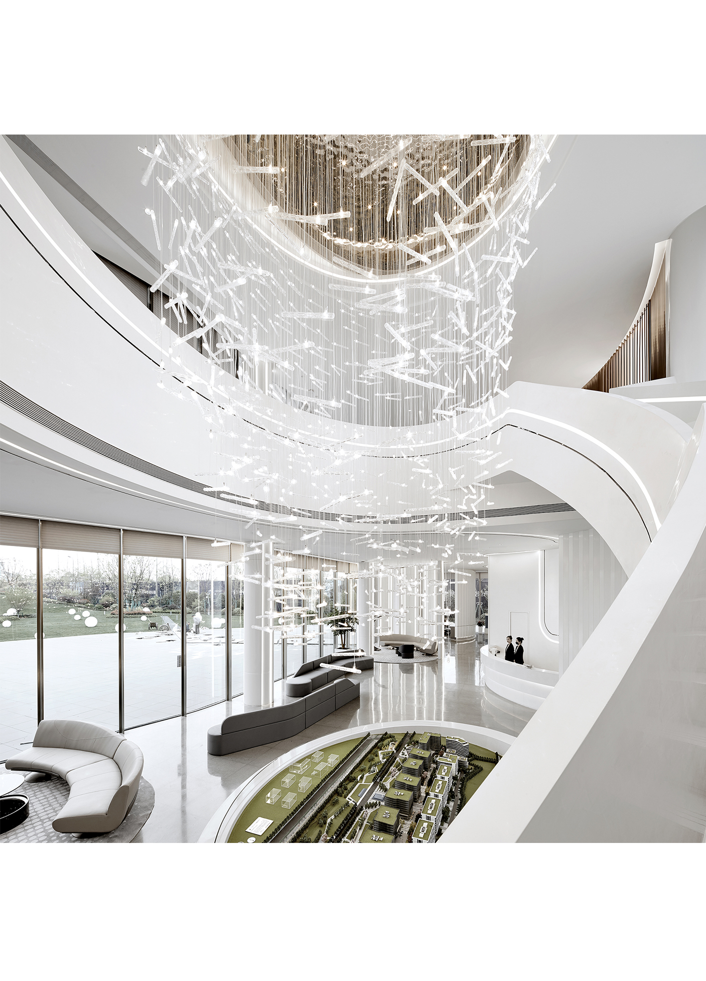 light，lobby，window，sales center，design，