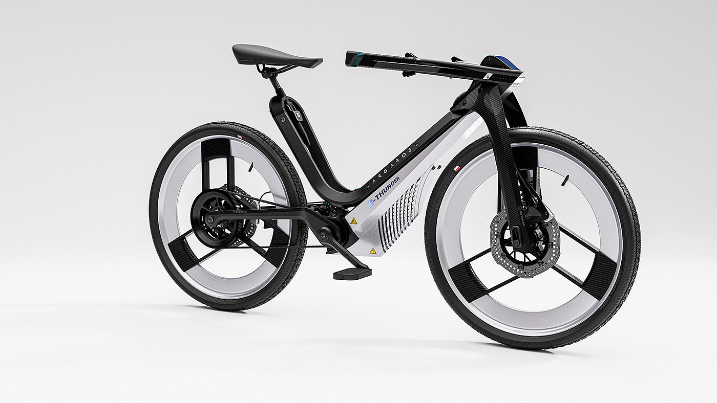 E-THUNDER，Electric bicycle，vehicle，industrial design，