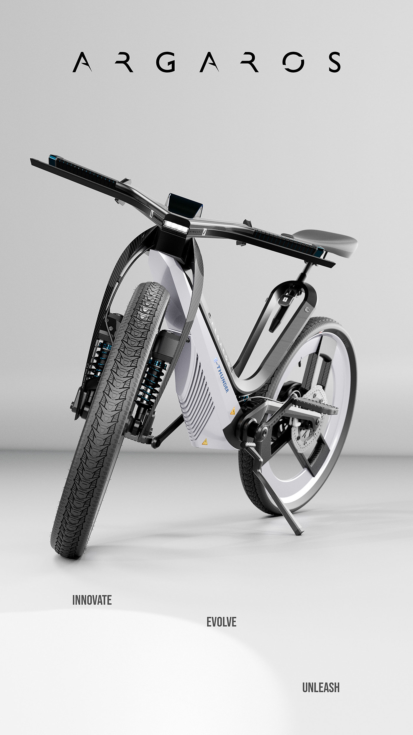 E-THUNDER，Electric bicycle，vehicle，industrial design，