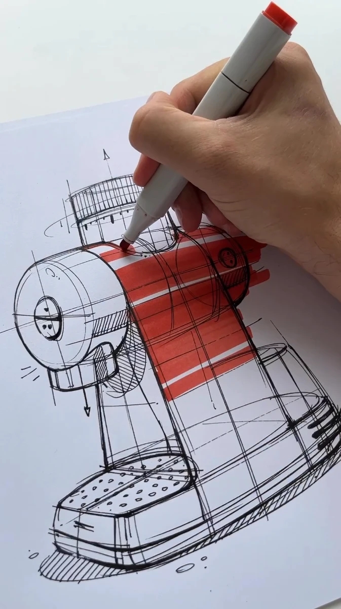 Hand drawn，industrial design，illustration，mapping，