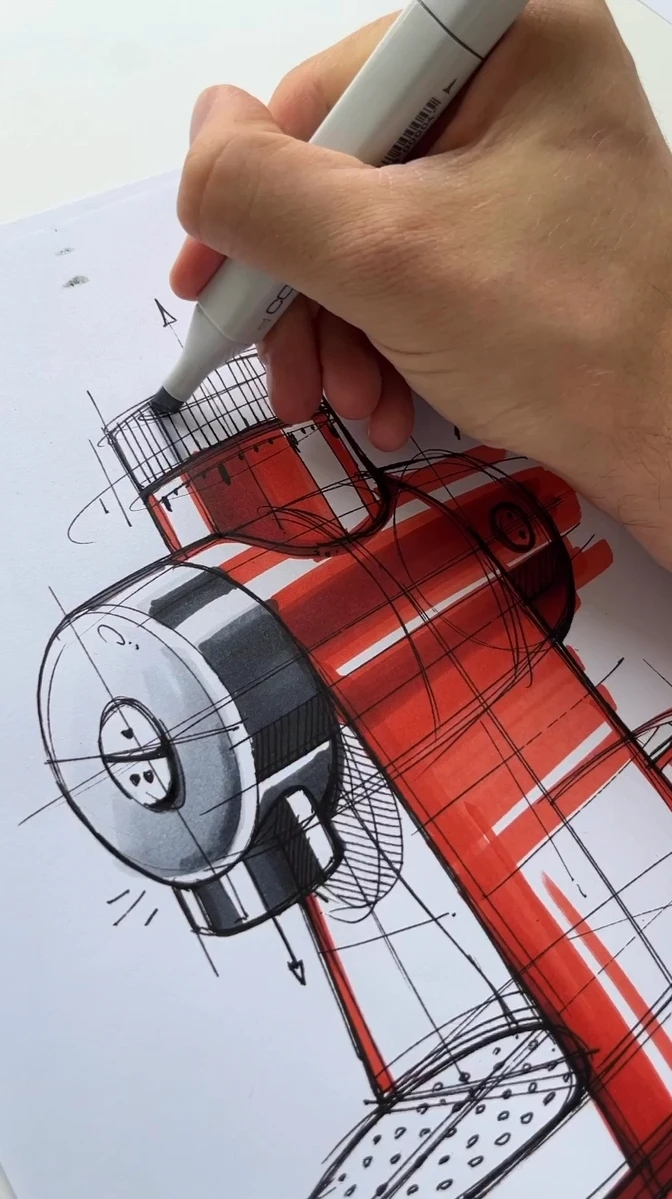 Hand drawn，industrial design，illustration，mapping，