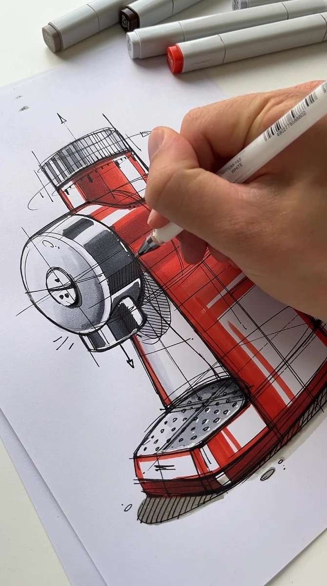 Hand drawn，industrial design，illustration，mapping，